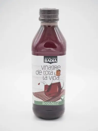 [06B050TLV ECO] Vinagre de tota la vida ECO de vi tinto 500 ml Badia desde 1908